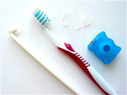 The tools used for proper oral hygiene